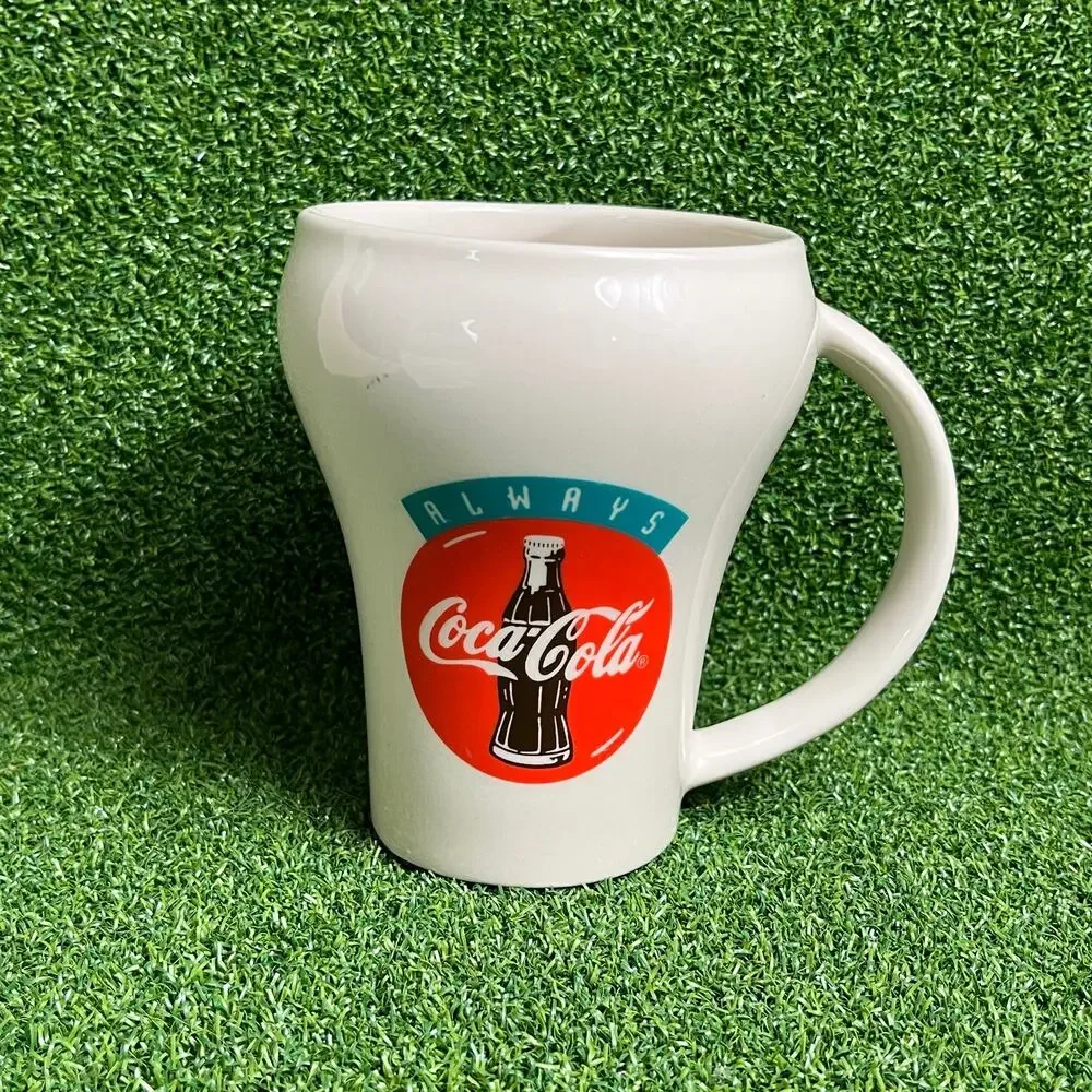 Vintage Mc Donald's 15 Cent Hamburgers Coca-Cola Ceramic Mud with Handle
